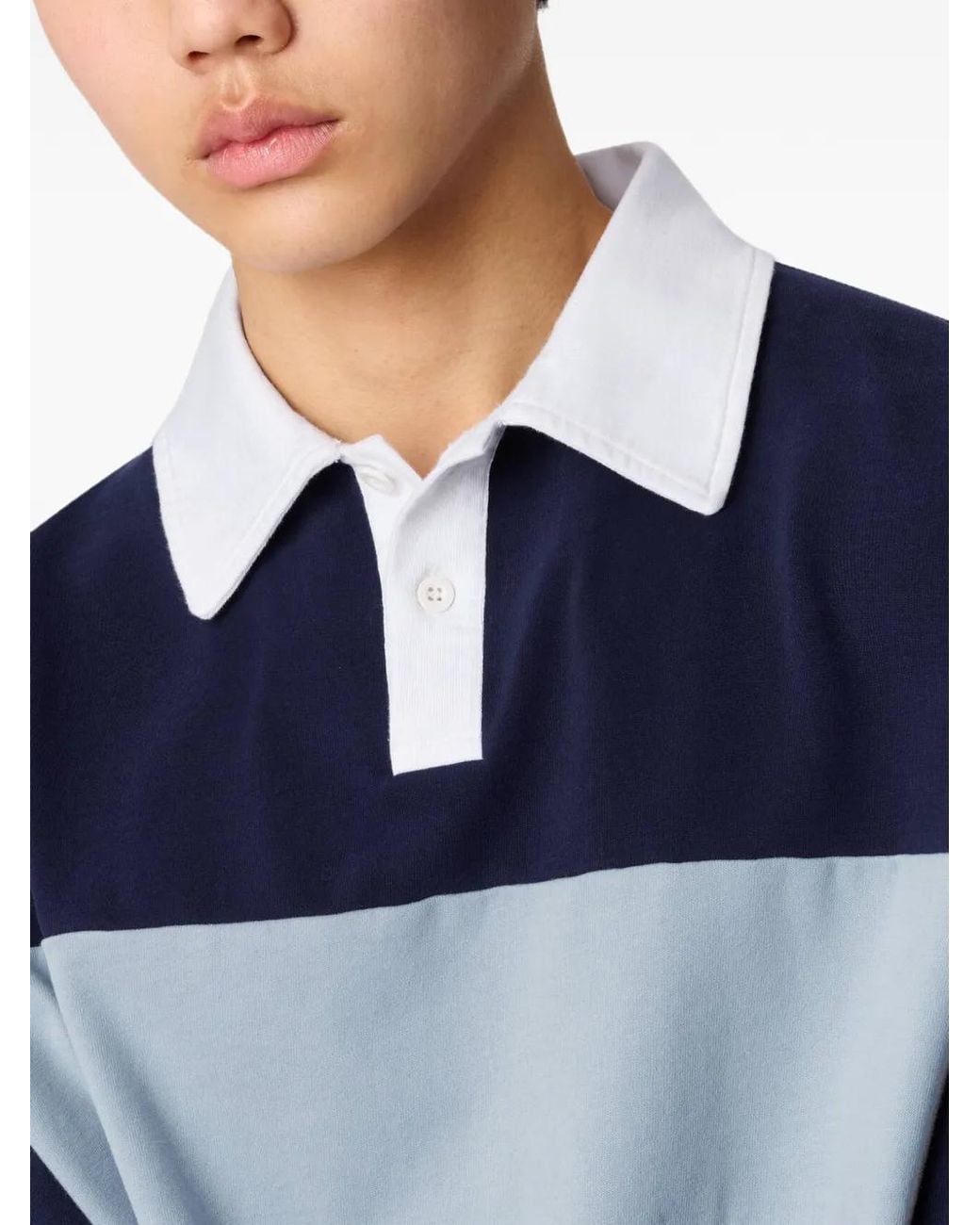 Axel Arigato Blue Brook Colour-Block Polo Shirt for men
