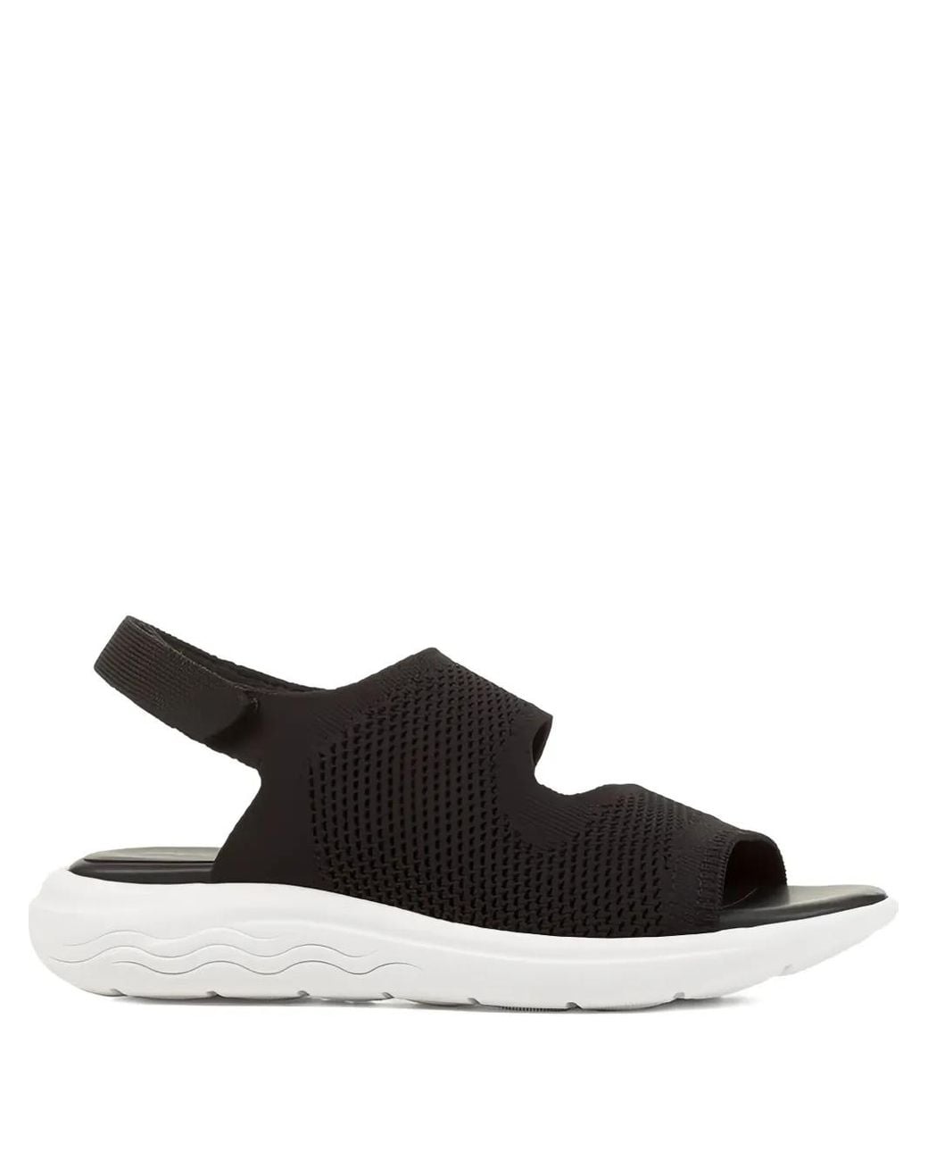 Geox Black Spherica Slingback Sandals