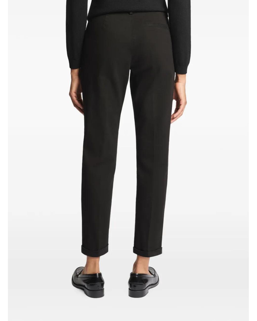Chino Con Risvolto di Fay in Black
