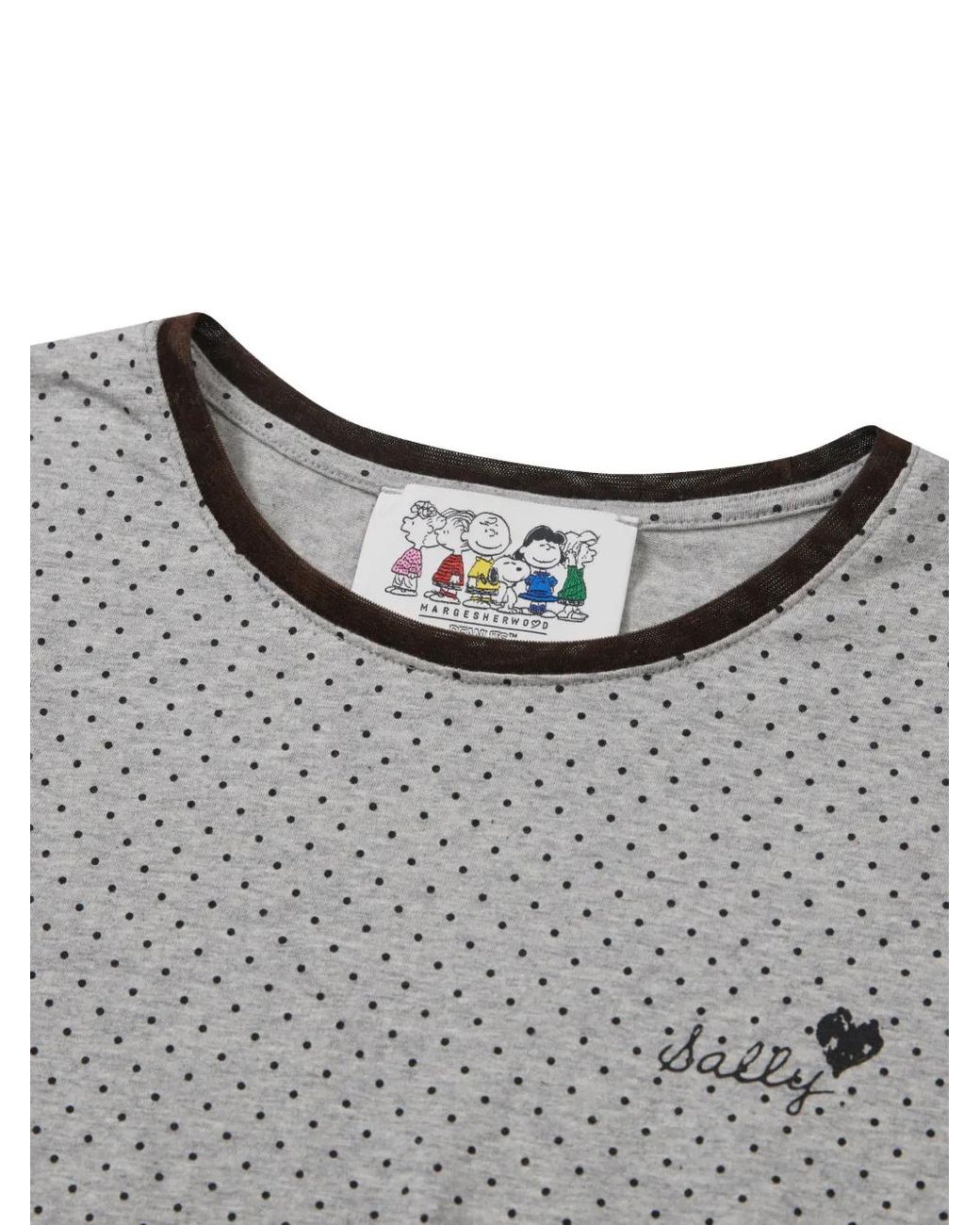 MARGE SHERWOOD Gray Peanus Sally T-Shirt