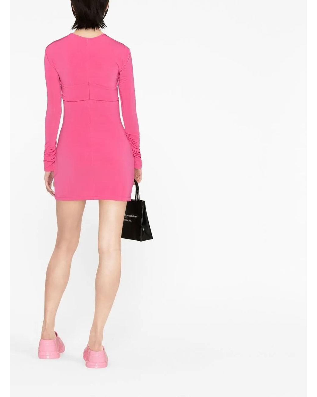 Ambush Pink Cut-out Heart-shaped Minidress