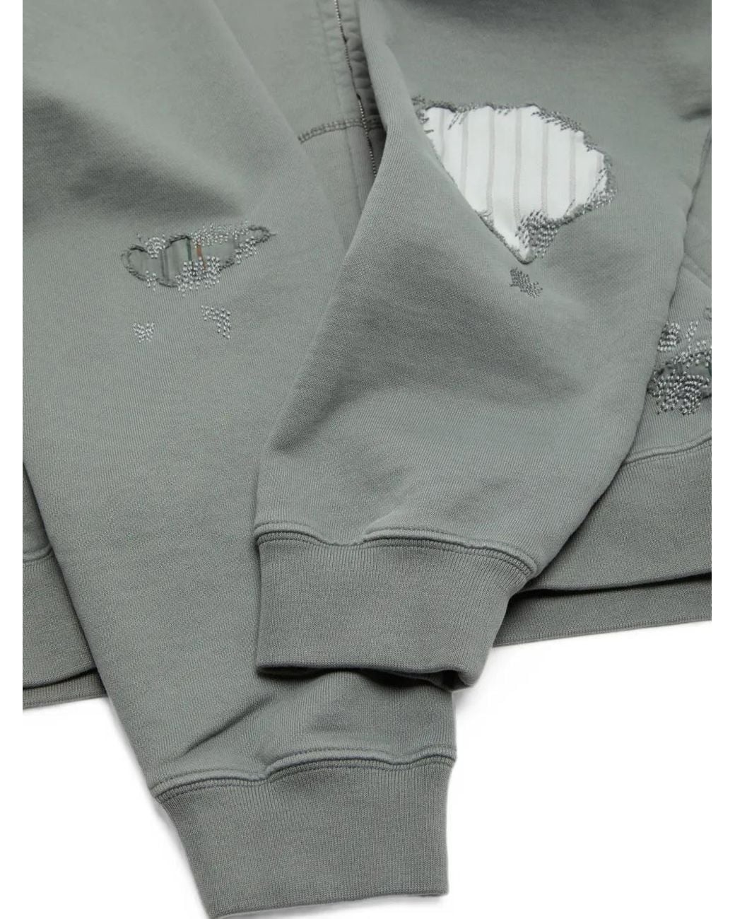 Acne Gray Mended Fleece Hoodie