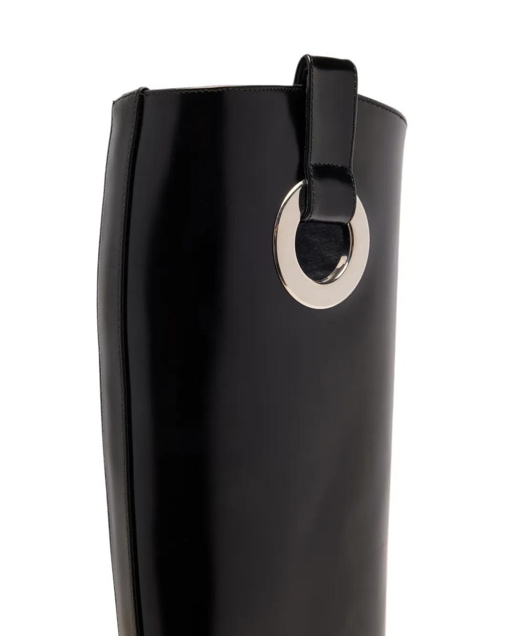 Proenza Schouler Black Bronco Grommet Knee High Boots