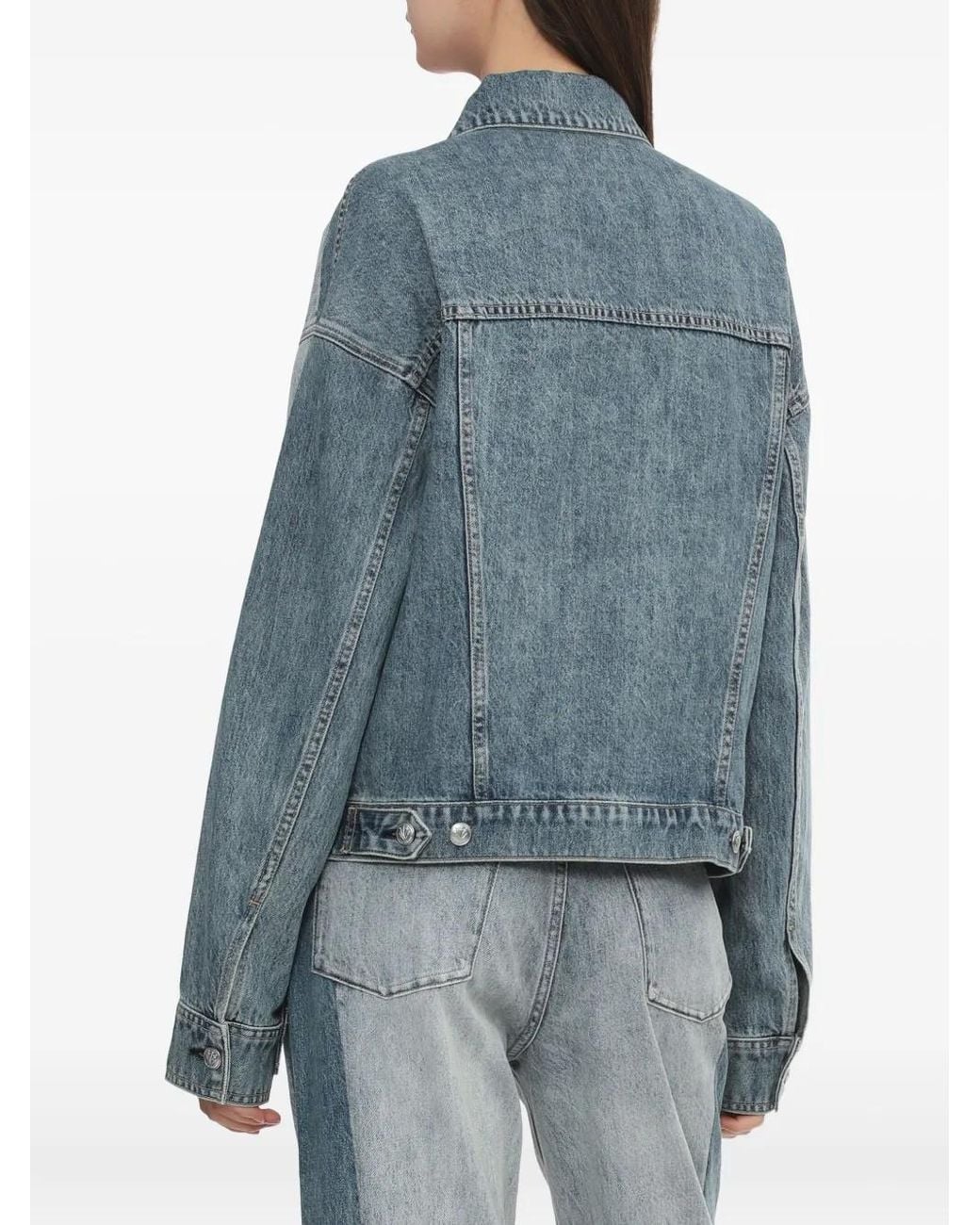 Rag & Bone Blue Panelled Button Jacket
