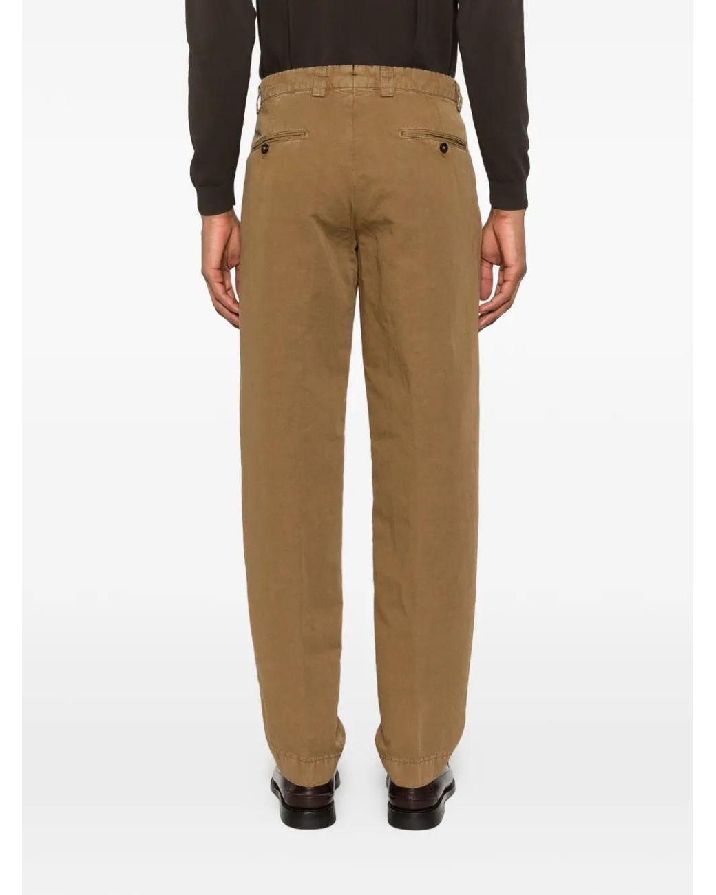 Berwich Natural Buttoned Trousers for men
