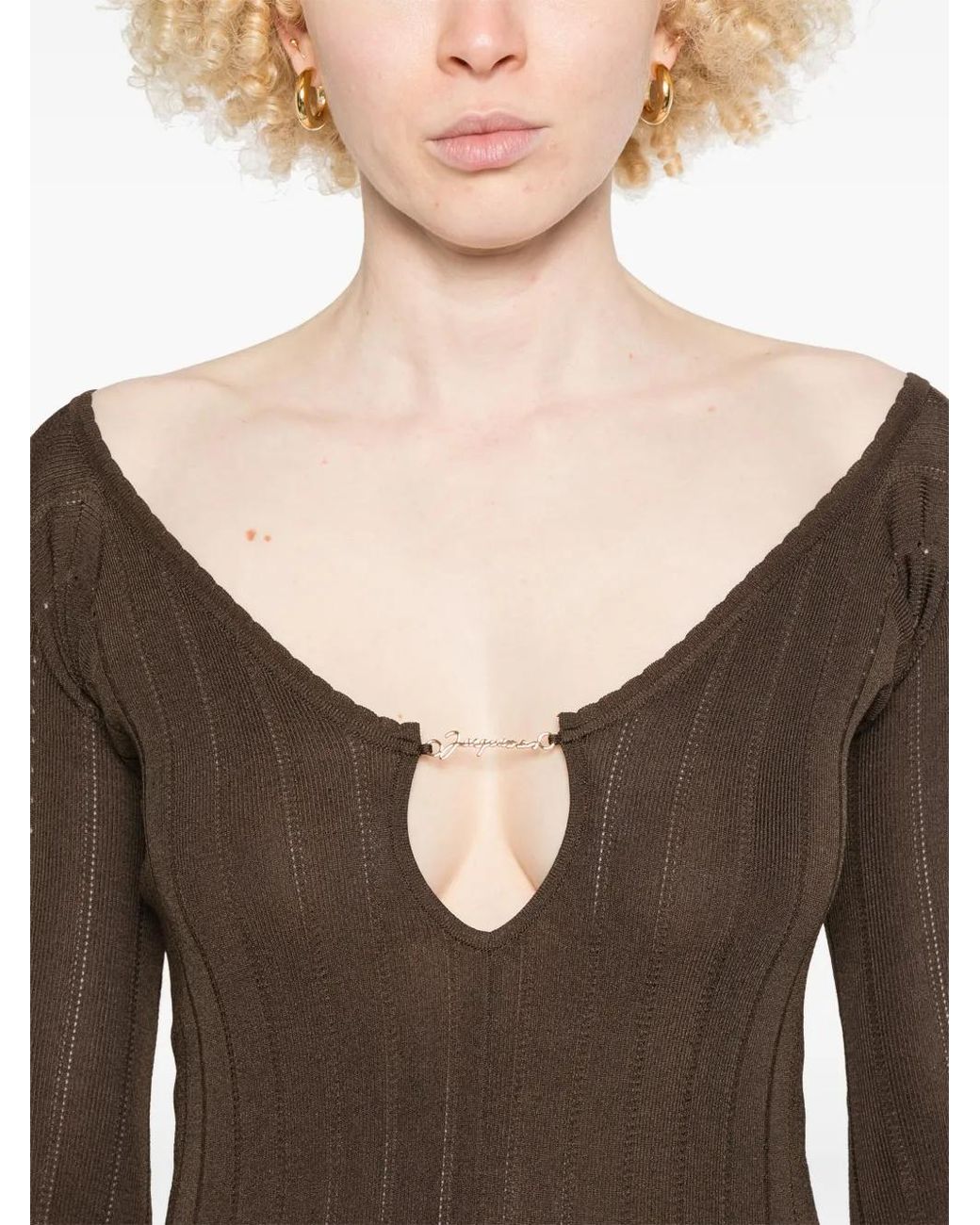 Jacquemus Brown Le Sommet Pralù Top