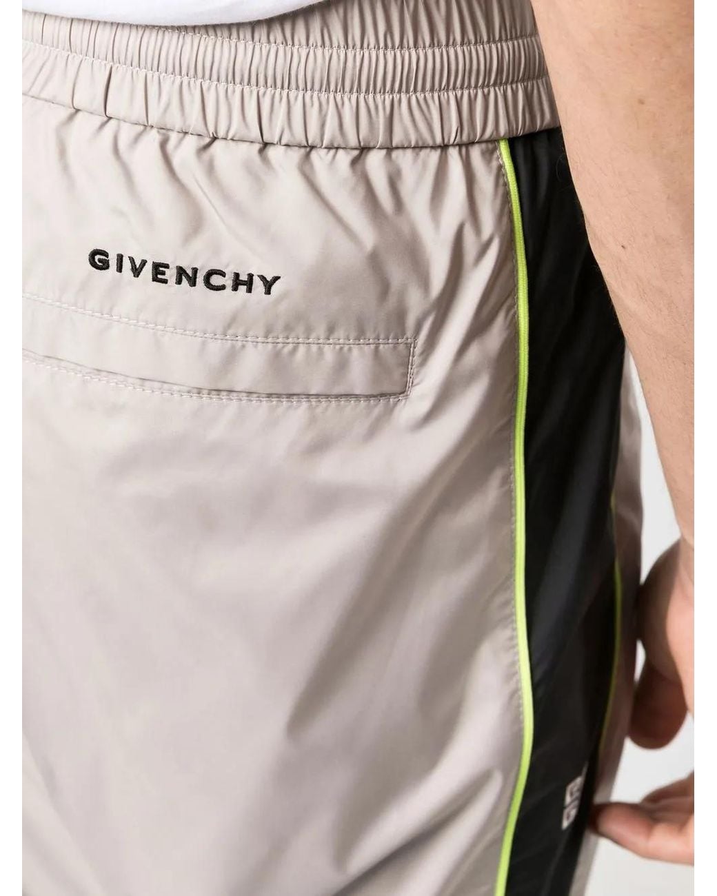 Givenchy Natural Side-Stripe Track Pants for men