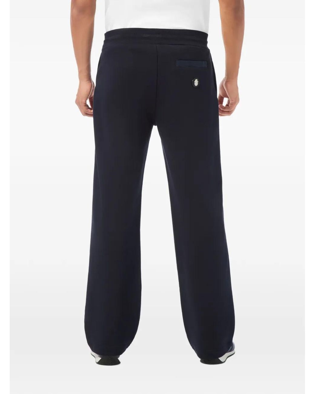 Billionaire Blue Lion Logo-Patch Track Pants for men