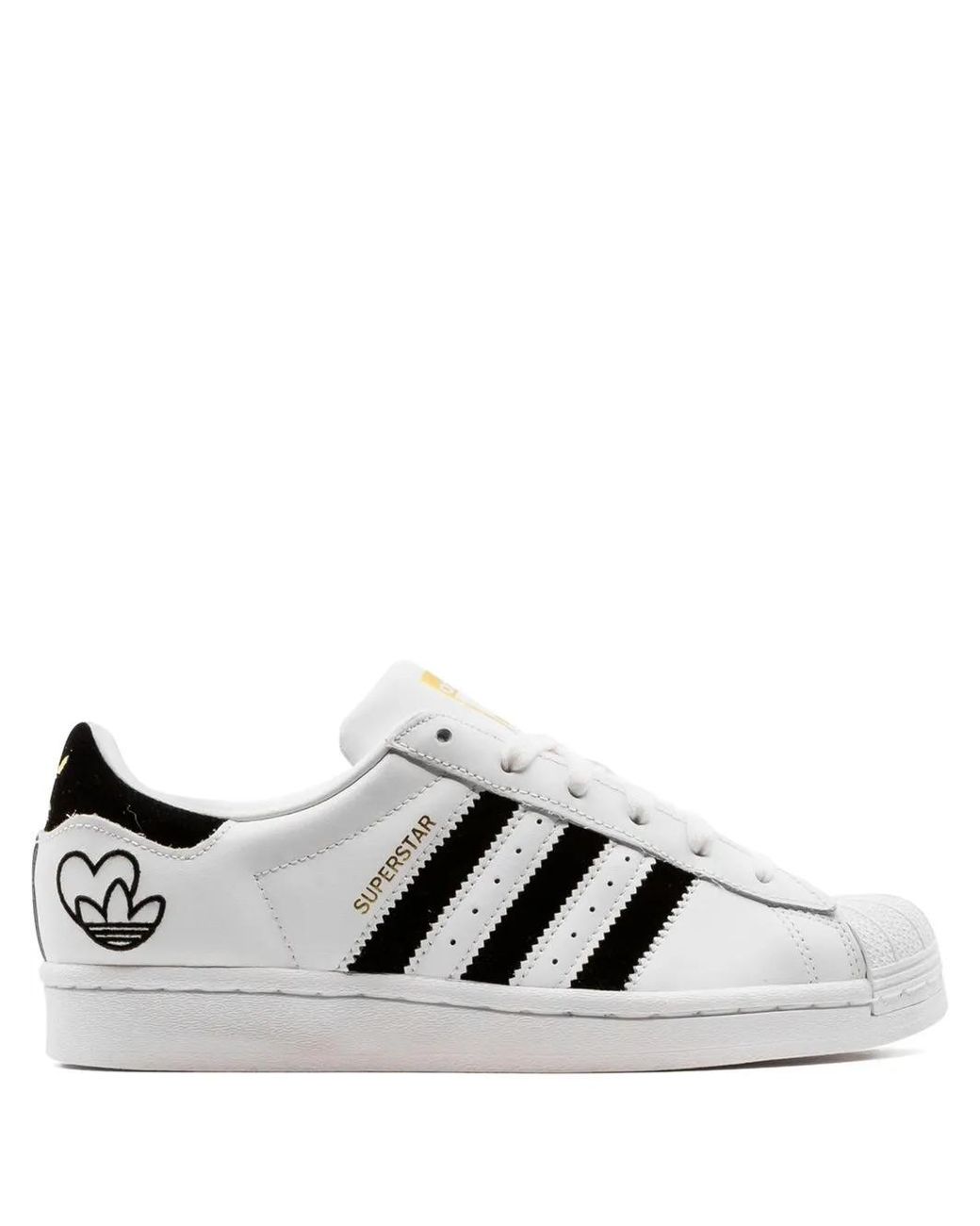 Adidas White Superstar Low-Top Sneakers