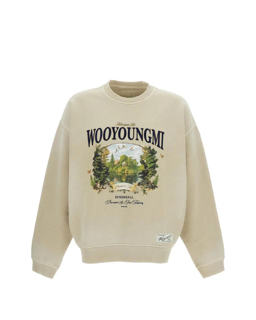 Wooyoungmi White Garden Graphic Sweatshirt for men