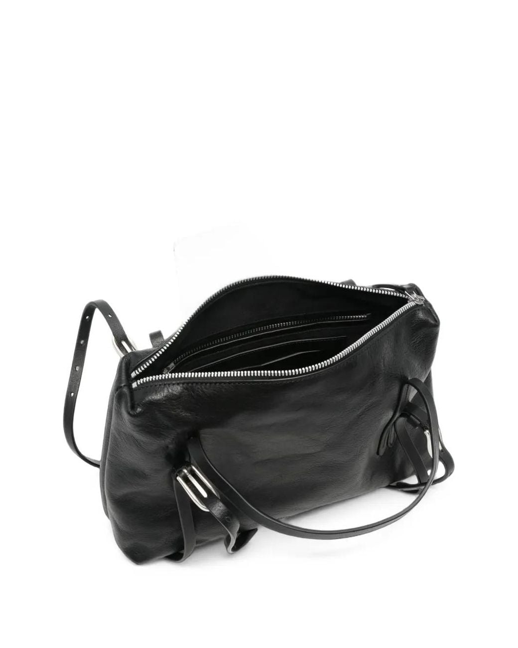 Our Legacy Black Buckle-Detail Leather Tote Bag for men
