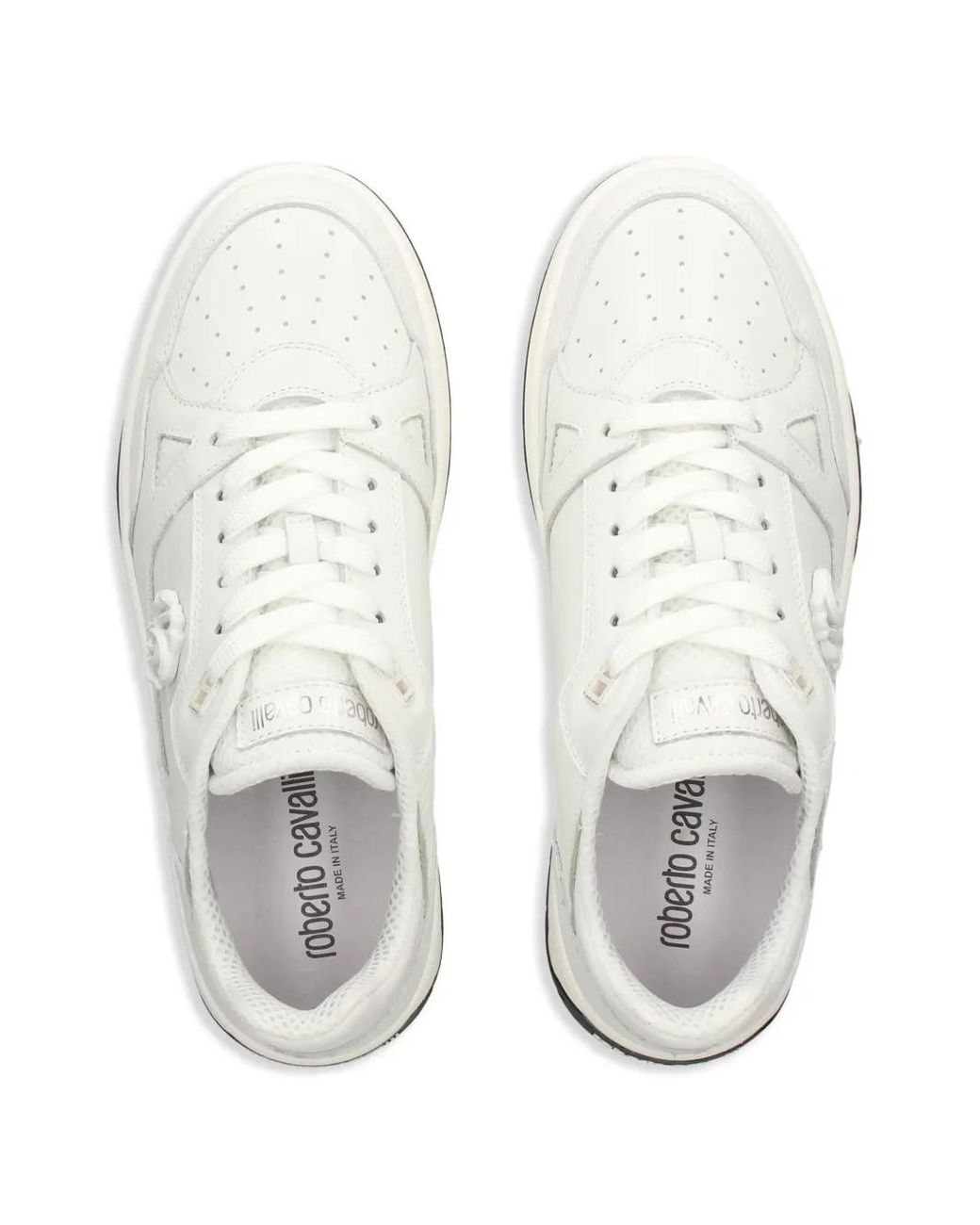 Roberto Cavalli Sneakers Mit Logo-Schild in White für Herren
