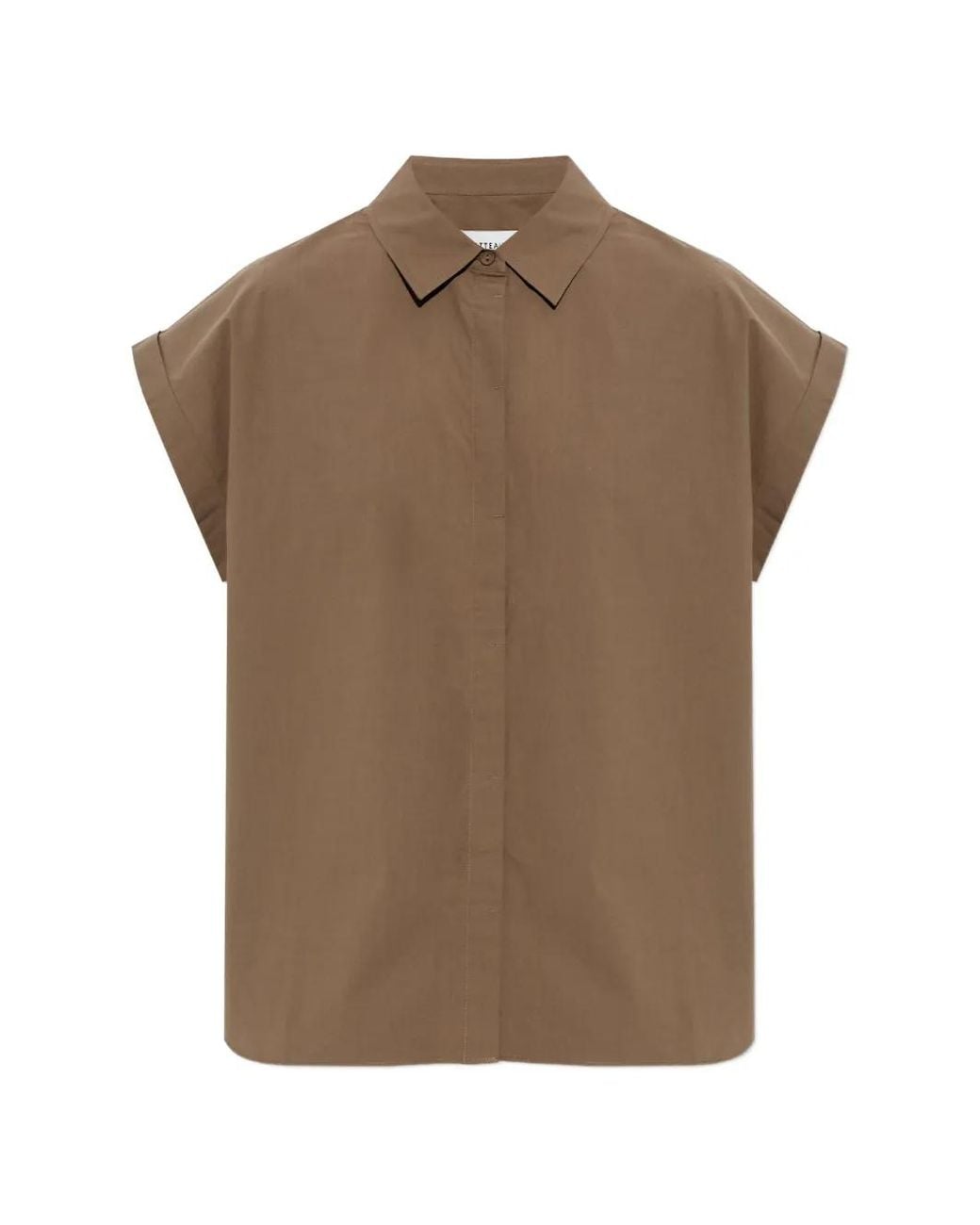 Matteau Brown Chemise Décontractée À Design Sans Manches