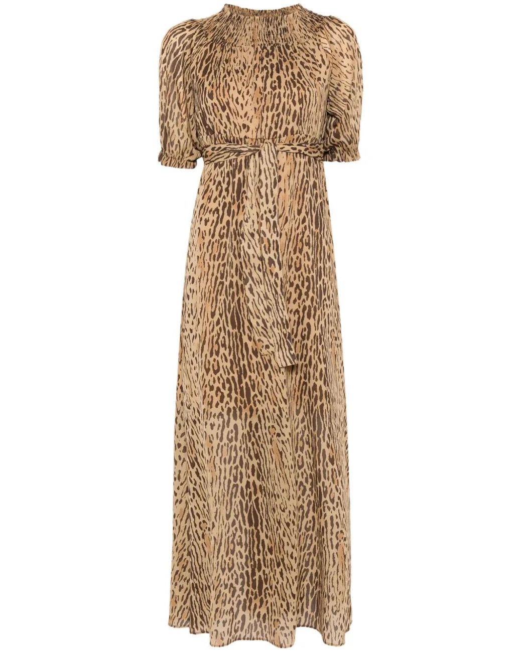 Liu Jo Natural Animalier Long Dress
