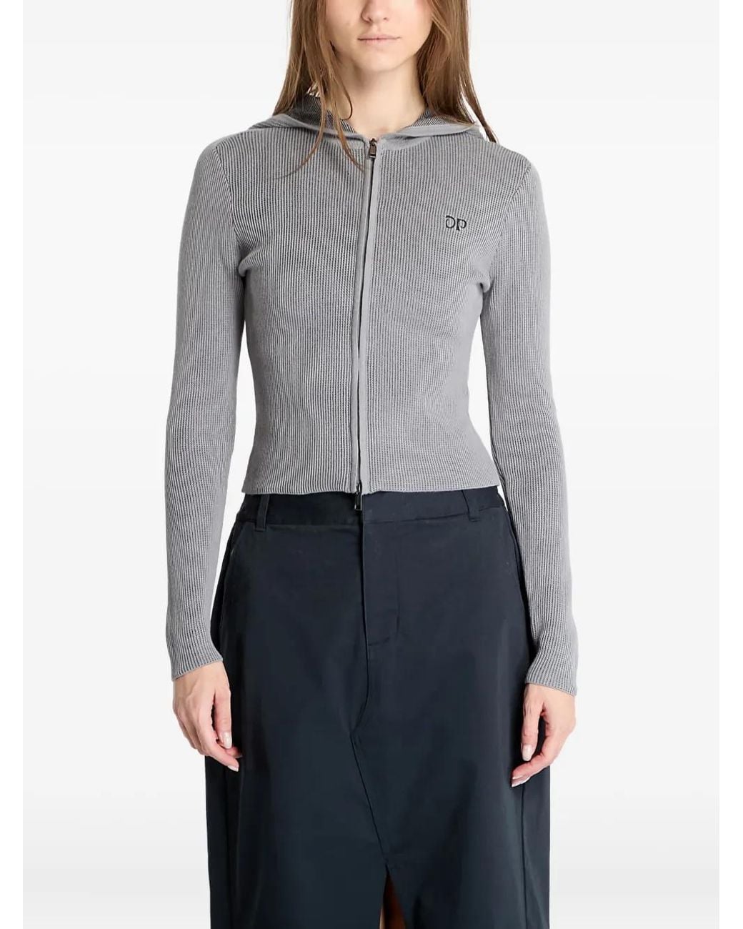 Daily Paper Gray Long-Sleeve Hoodie