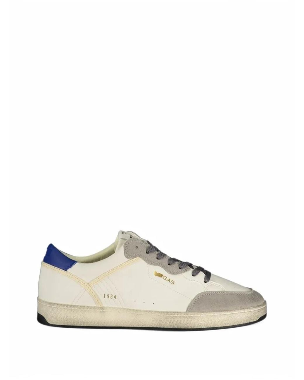 Gas White Giovi Gs Mix Panelled Sneakers for men