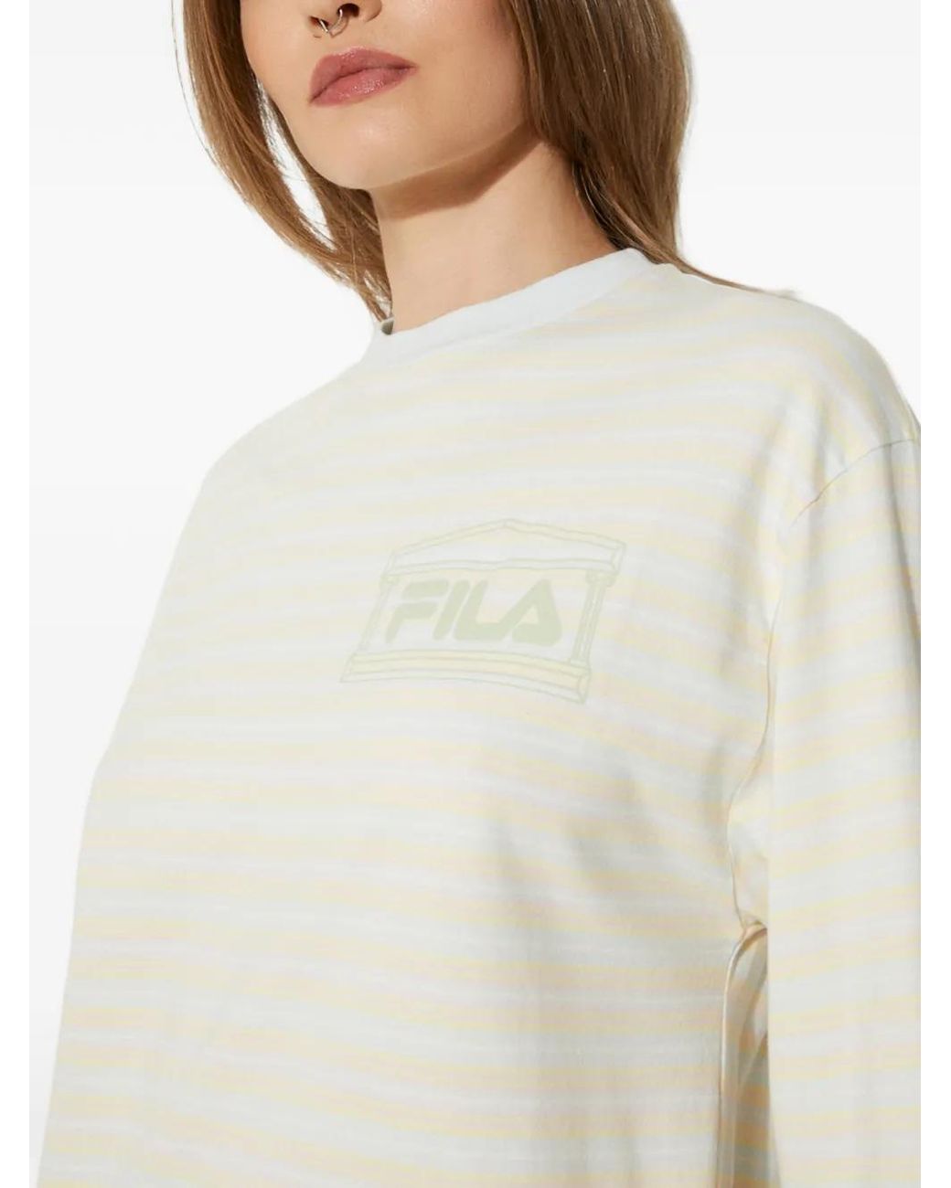 Fila Natural Striped Long-Sleeves T-Shirt