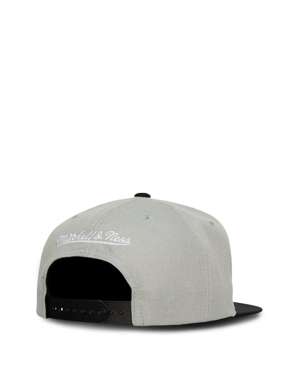 Mitchell & Ness White Logo Snapback Cap for men