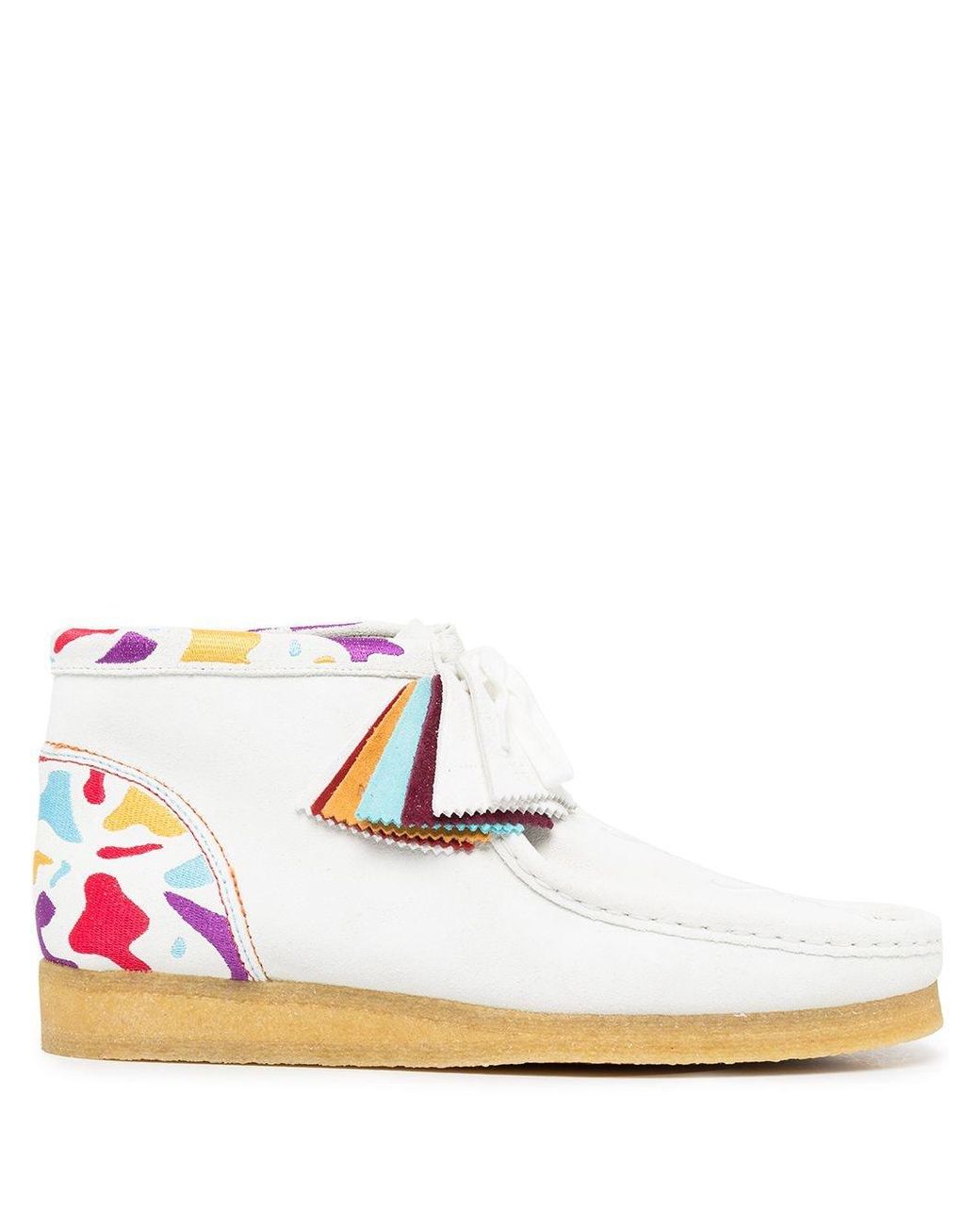 Clarks Leather X One School Wallabee Boots in White for Men Lyst UK