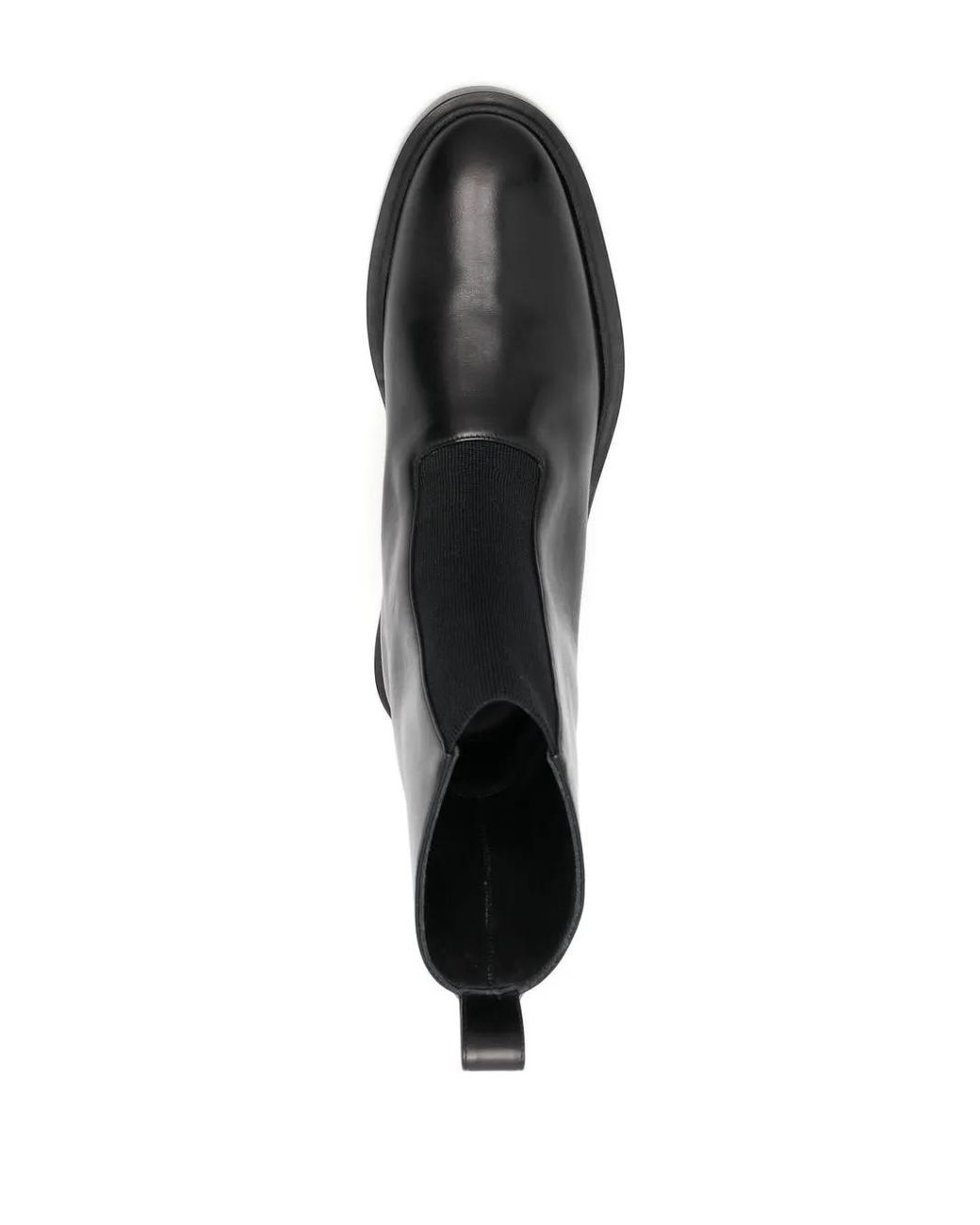 Jil Sander Black Chunky Leather Boots