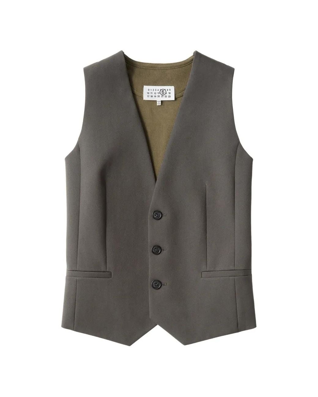 MM6 by Maison Margiela Gray Replaced Back Gilet