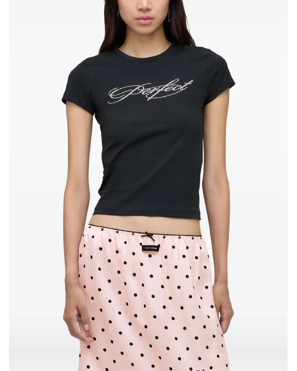 Marc Jacobs Black Embellished T-Shirt