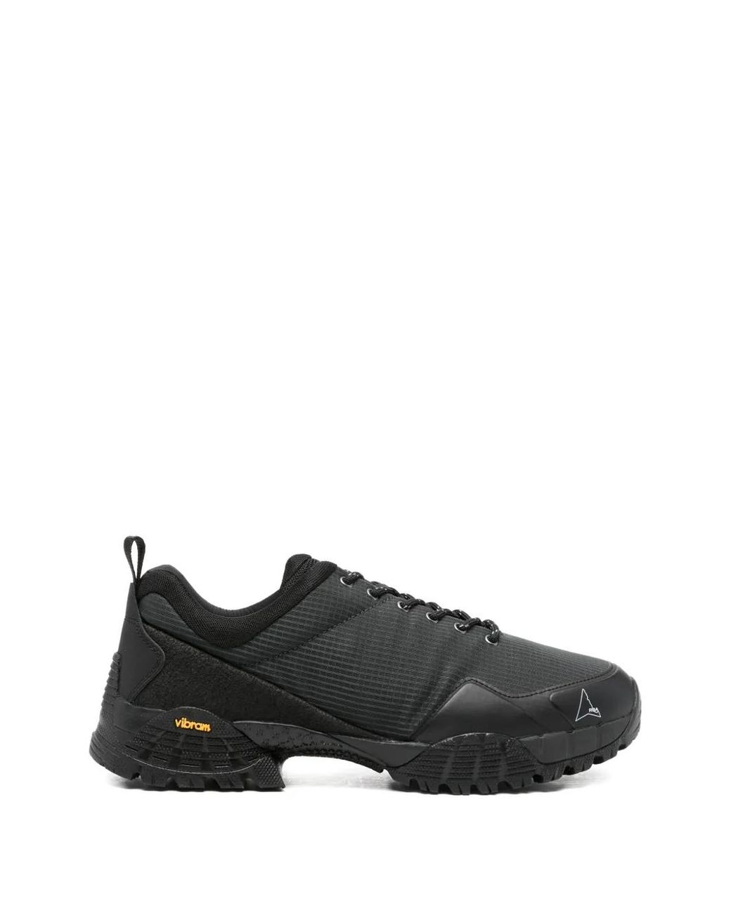 Roa Black Textured Low-Top Sneakers