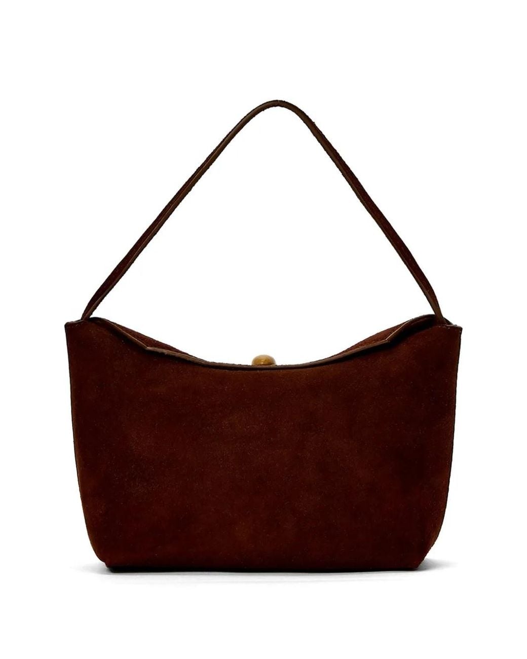 Christopher Esber Purple Turnlock Suede Mini Bag