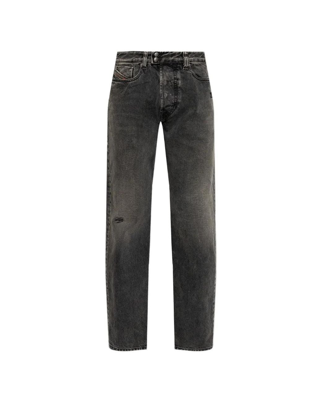 DIESEL Black 1980 D-Eeper-Ra Ripped Jeans for men