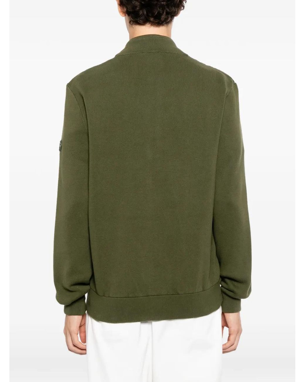 Boss Green Contrast-Sleeve Bomber Jacket for men