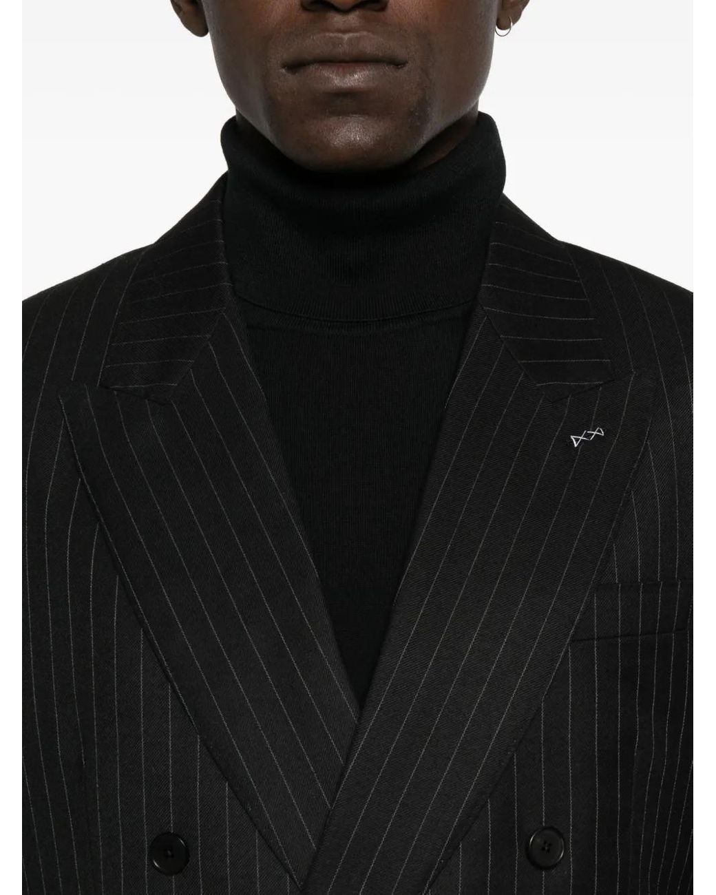 Givenchy Doppelreihiges Sakko Mit Streifen in Black für Herren