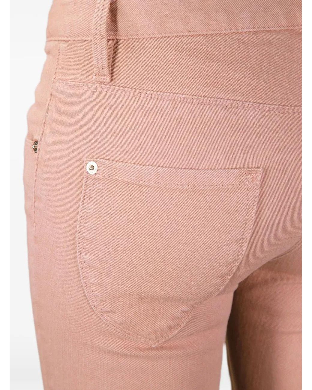 DSquared² White Logo-Patch Skinny Jeans