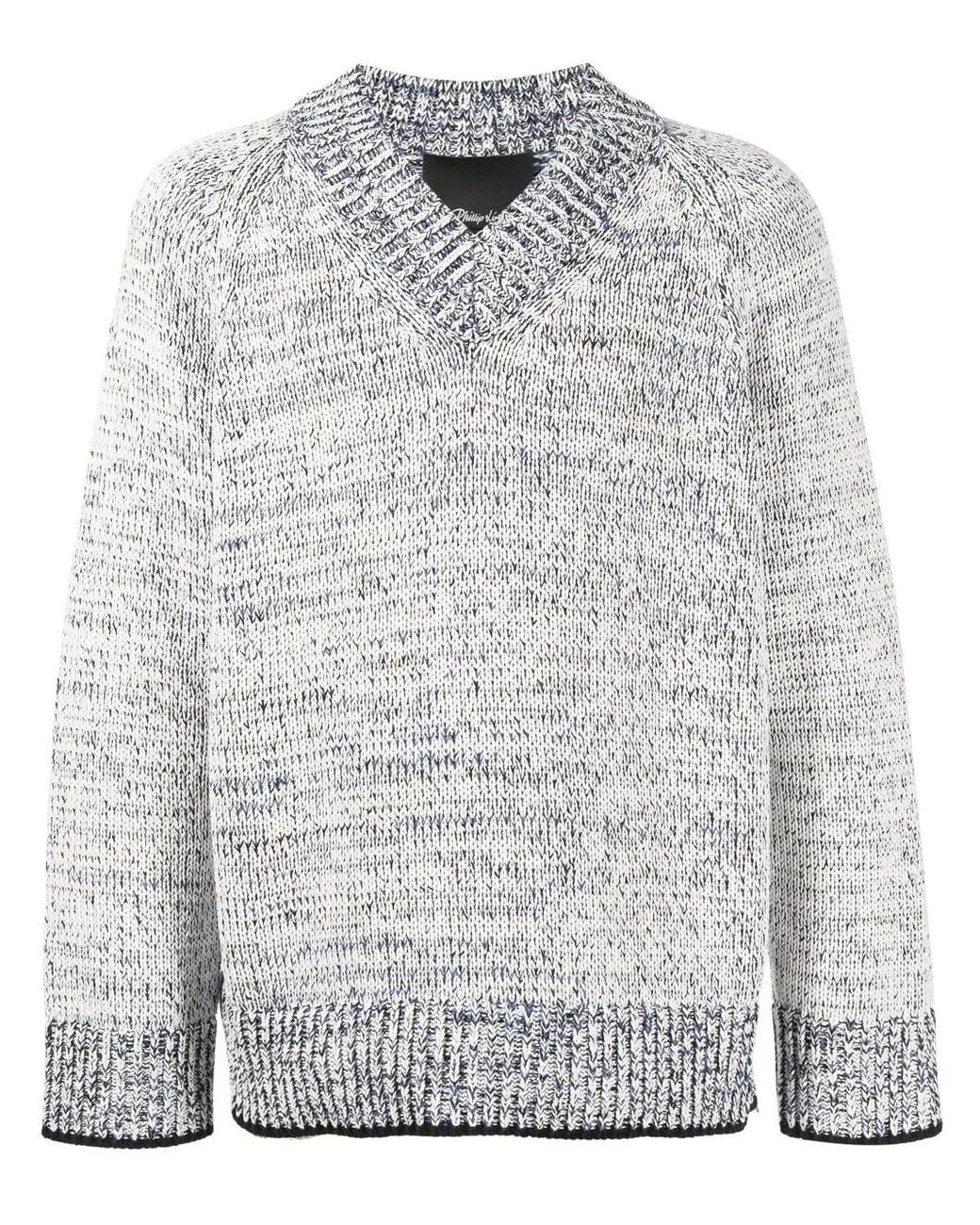 3.1 Phillip Lim Gray Marl-Knit Jumper for men