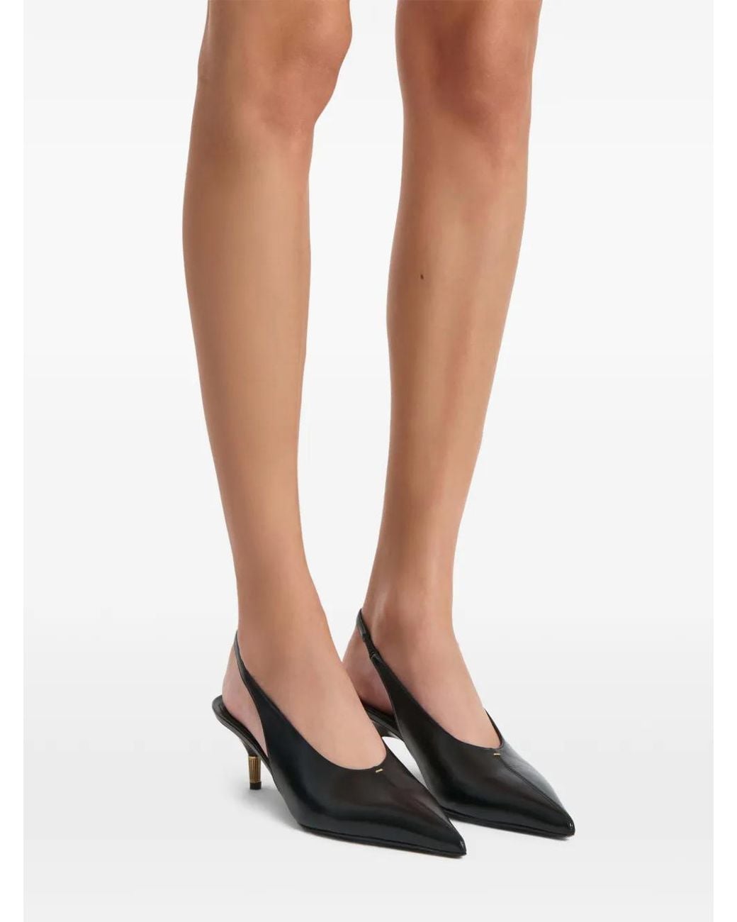 Khaite Black Bella Low Pumps