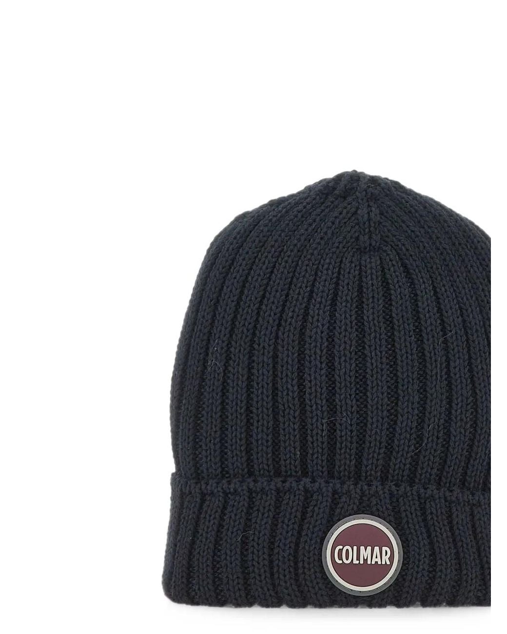 Colmar Blue Ribbed-Knit Beanie Hat