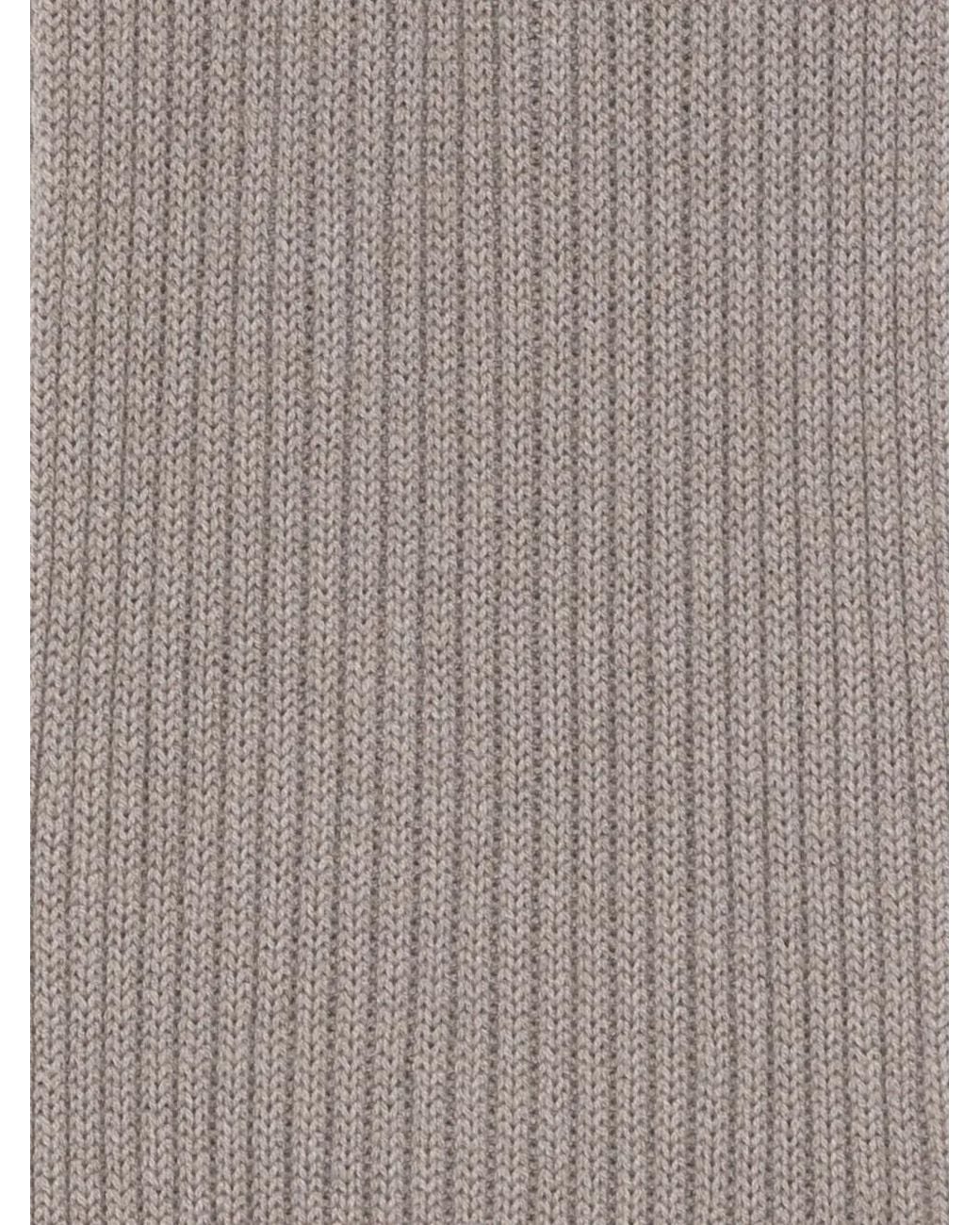 Dell'Oglio Gray Ribbed Scarf for men