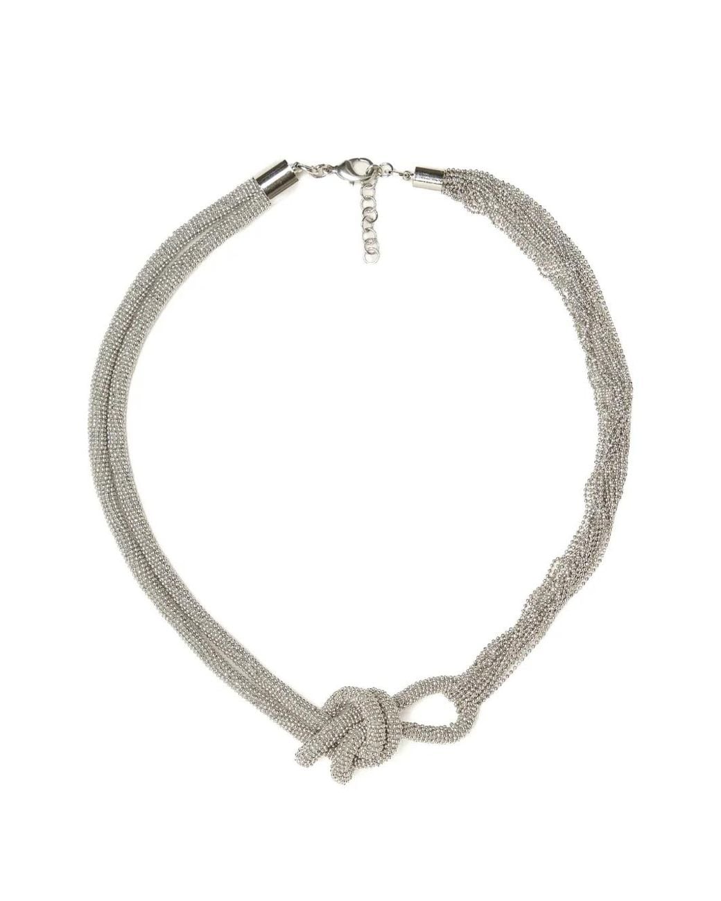 Fabiana Filippi Metallic Knotted Multi-Strand Necklace