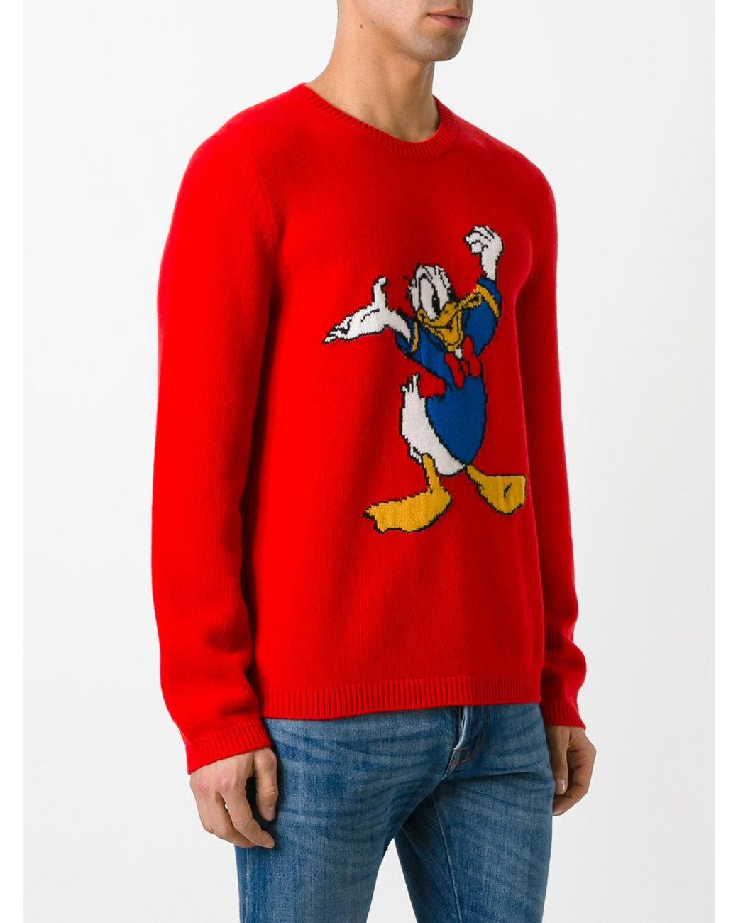 Pull Donald Duck Gucci pour homme en coloris Rouge | Lyst