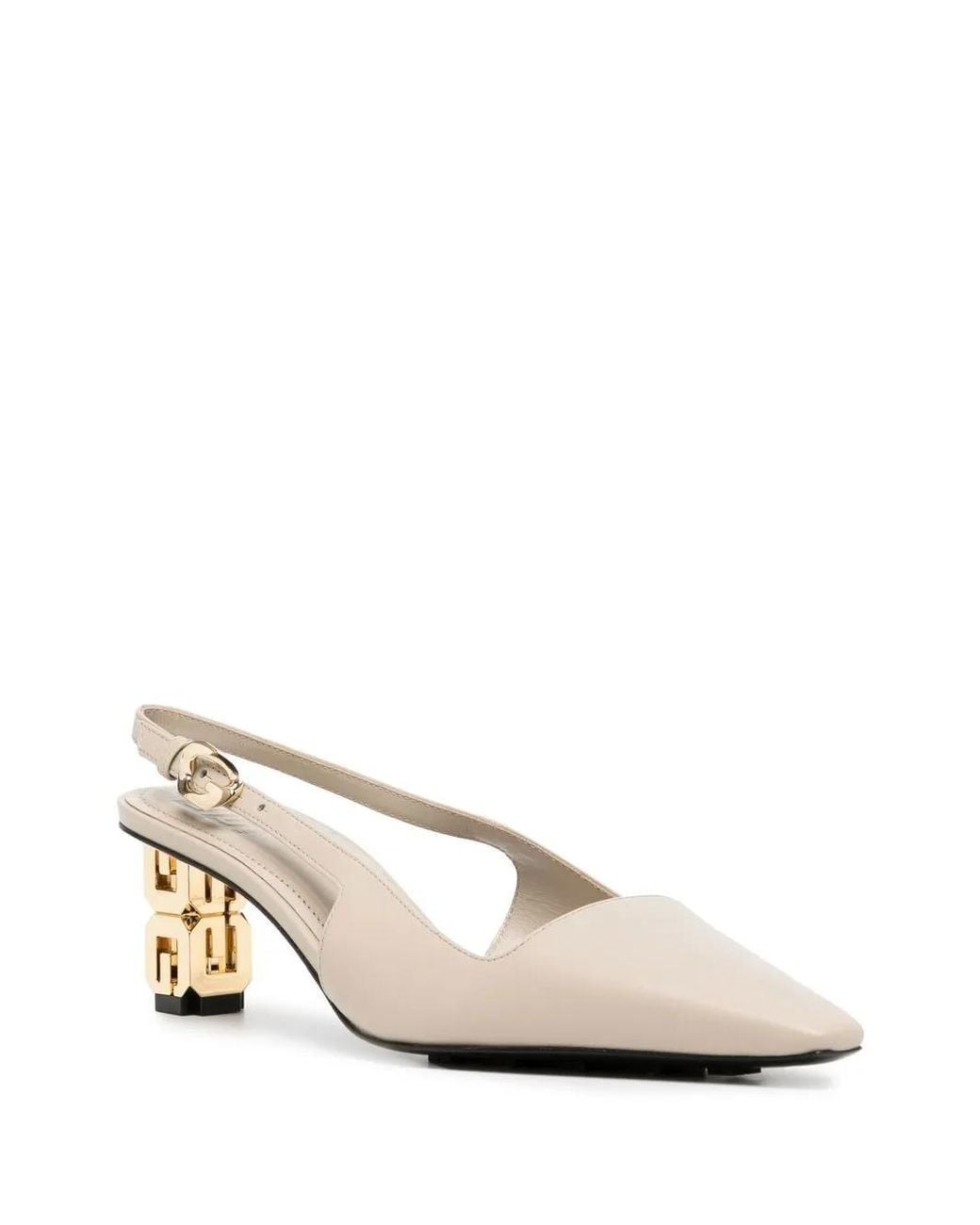 Givenchy Natural G-Cube Slingback Pumps