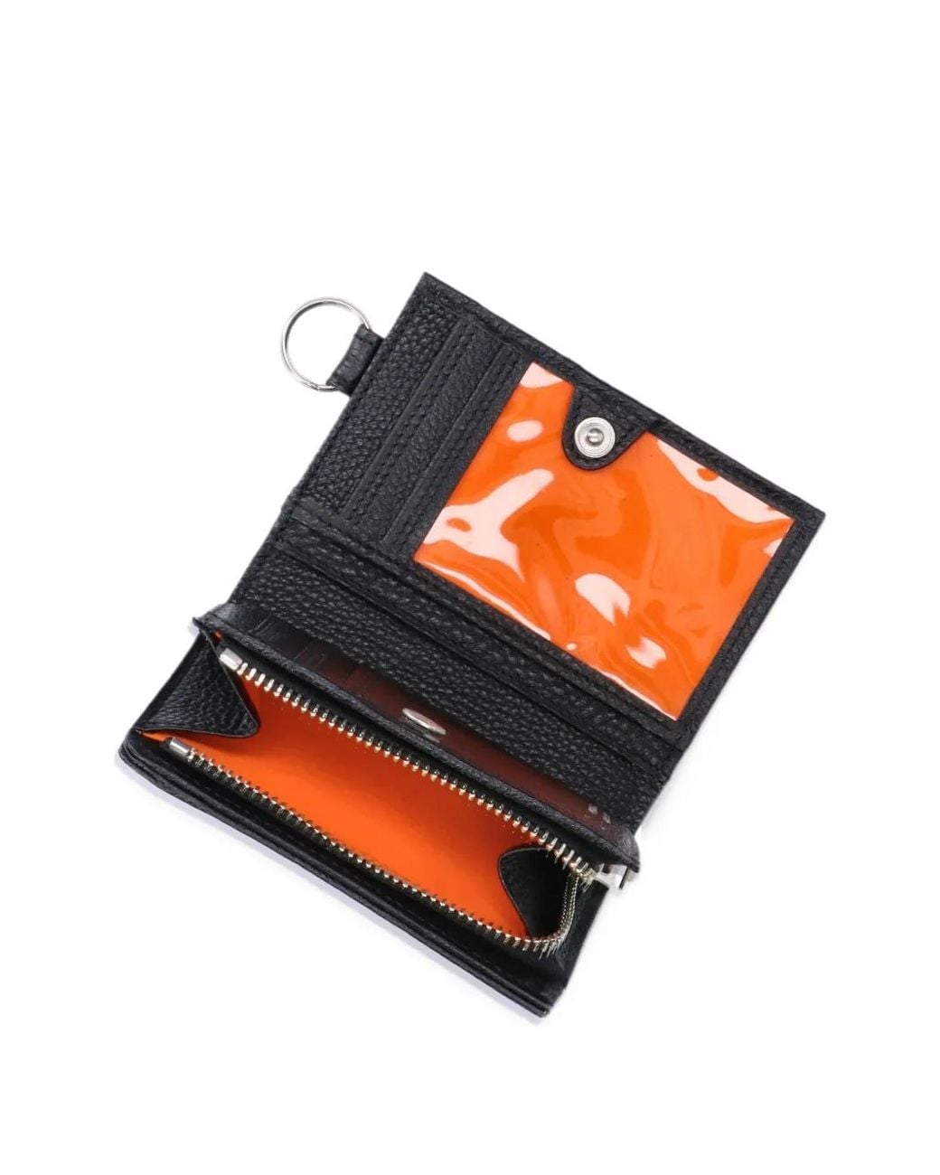 Porter-Yoshida and Co Black Portefeuille En Cuir À Patch Logo for men