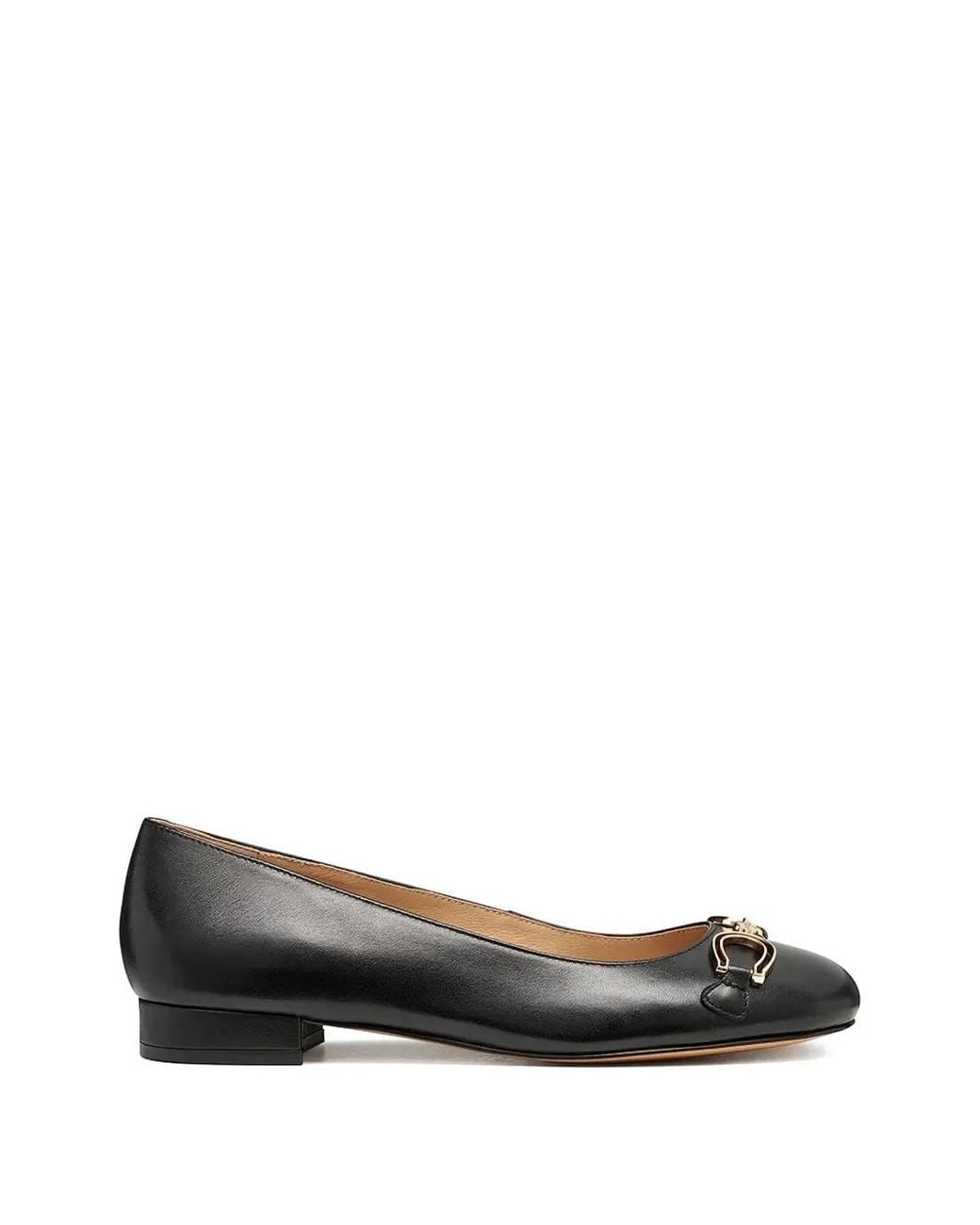Geox Black Virnilisa B Hardware Ballet Flats