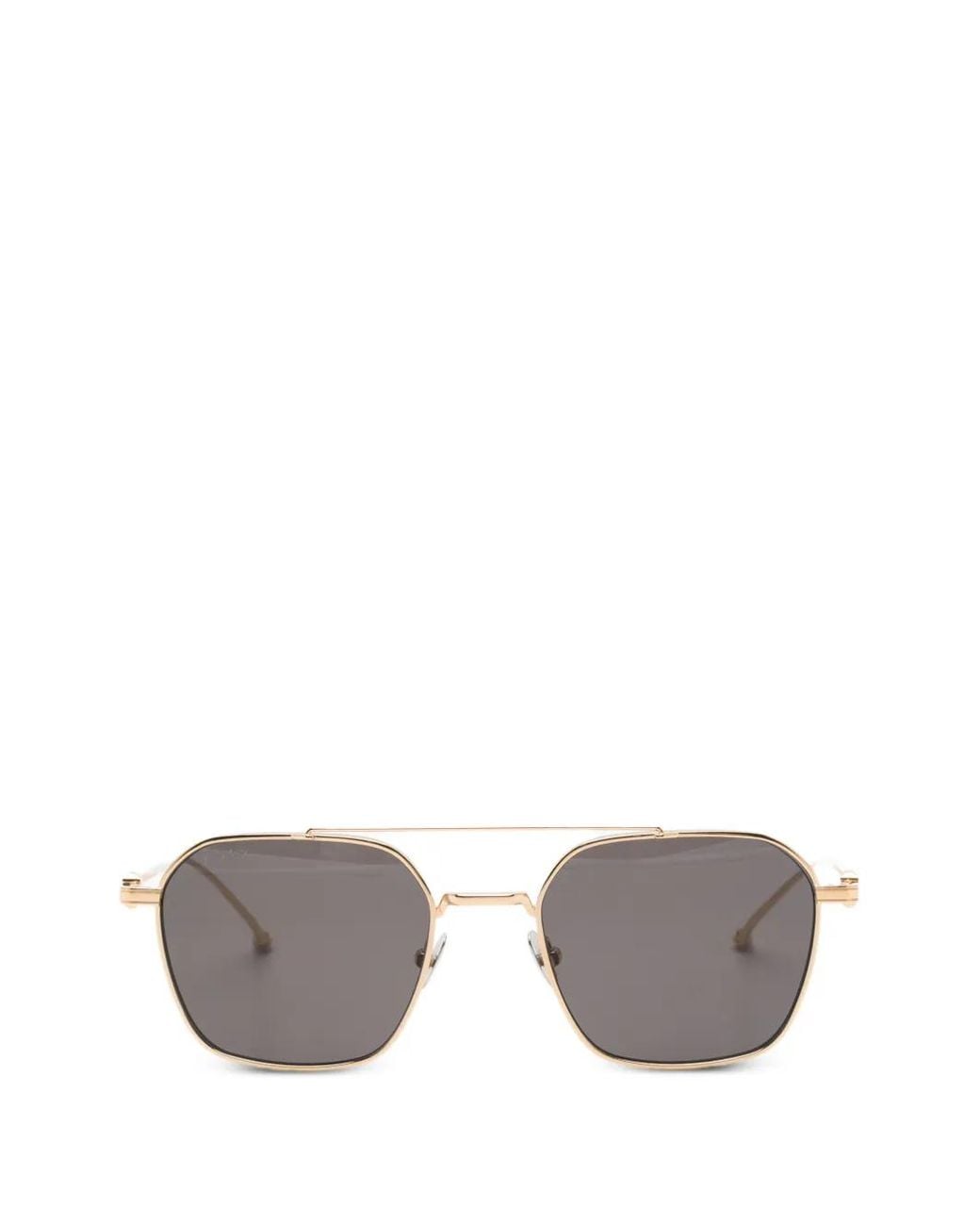 Cartier Gray Lunettes De Soleil À Monture Carrée