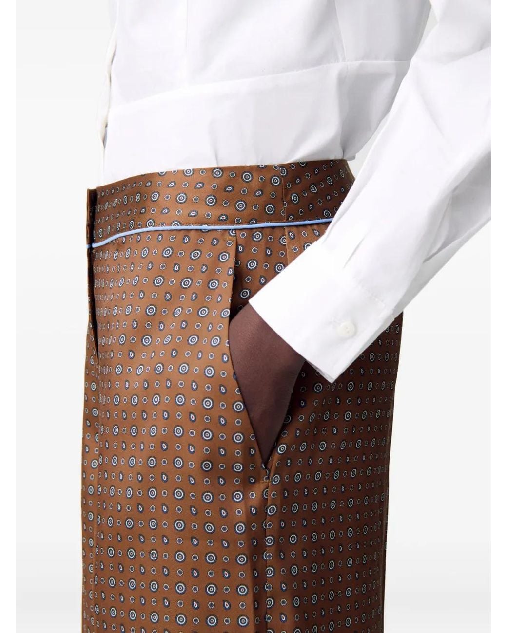 Claudie Pierlot Brown Patterned Pants