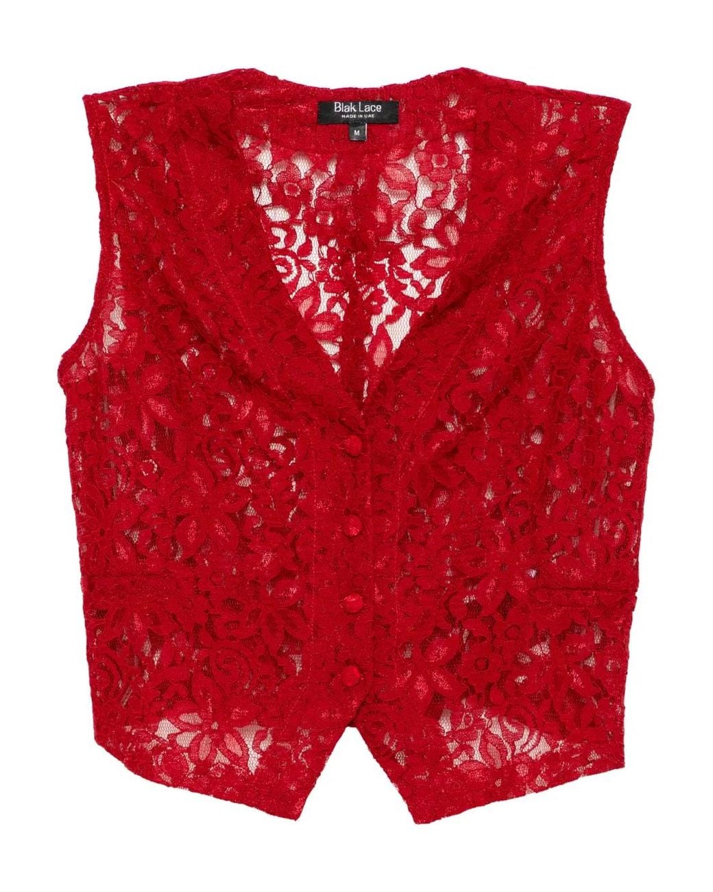 BLAKLACE Red Lace Tank Top