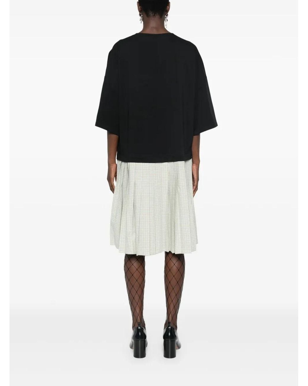 Chopova Lowena Black Saltos Midi Dress