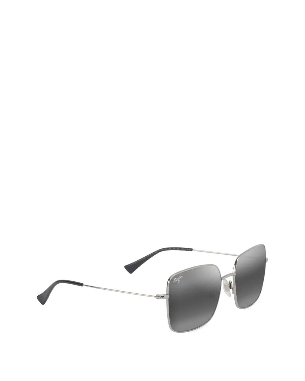 Maui Jim Metallic Lipine Square-Frame Sunglasses