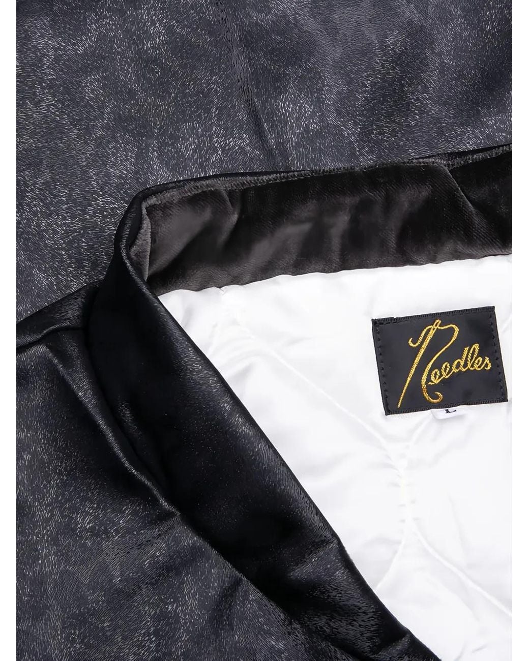 Needles Black Leopard-Print Jacket for men