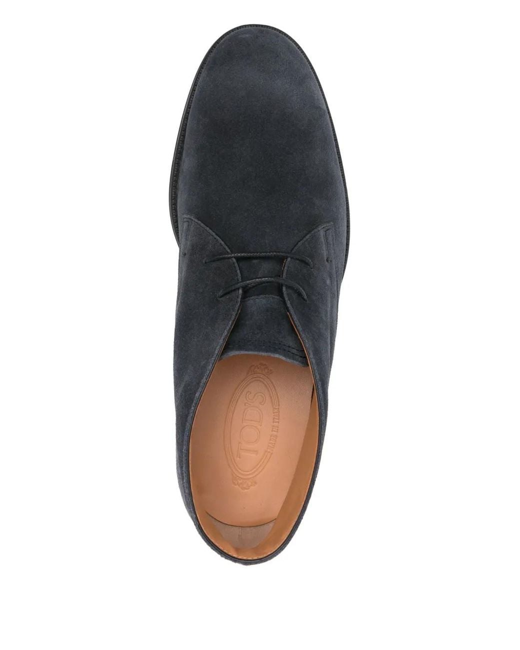 Tod's Blue Chukka Suede Lace-Up Boots for men