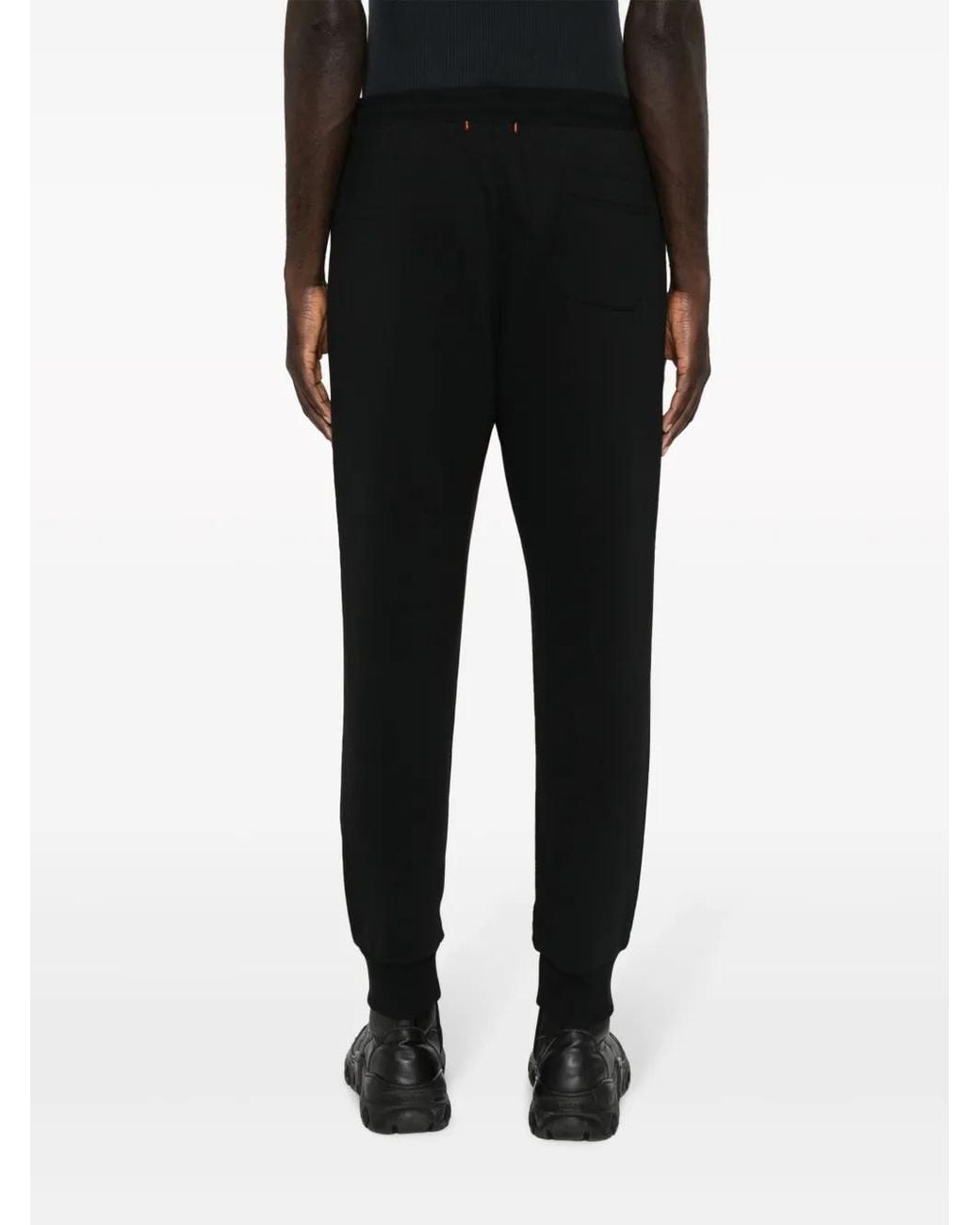 Parajumpers Black Makalu Logo-Patch Track Pants for men