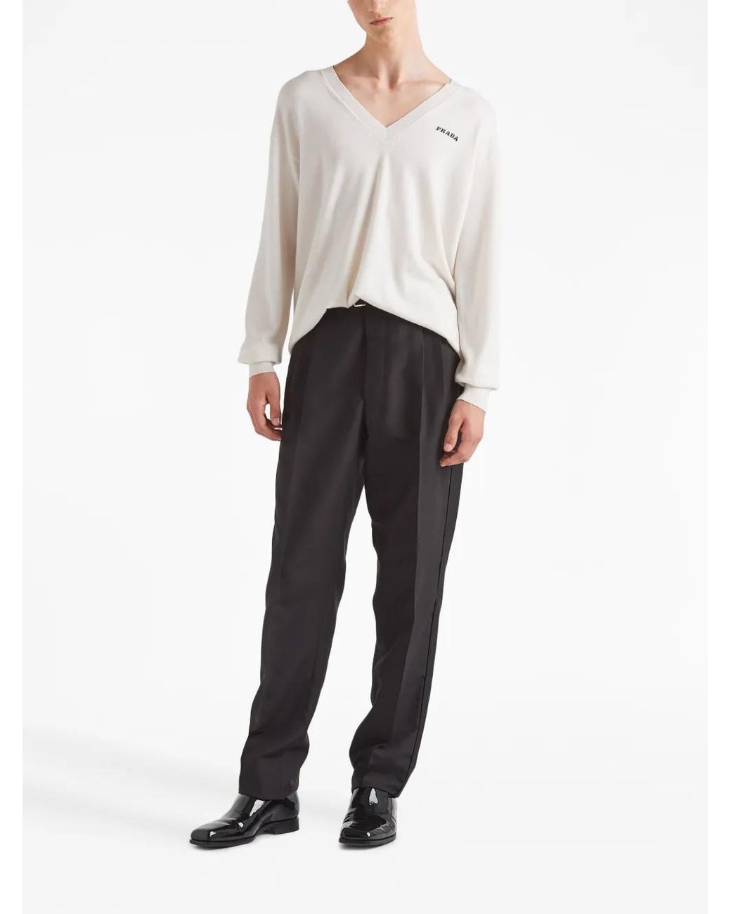 Prada White Sweaters for men